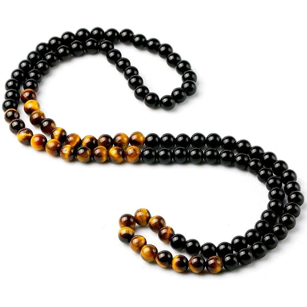 Tiger Eye Bead Halskæde Mode Til Mænd