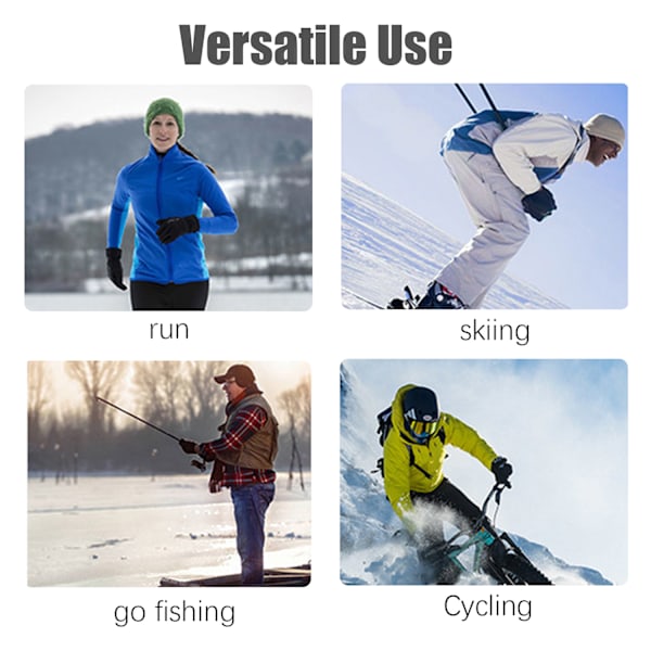 Vinterhandskar Vindtäta Värmevantar Svart Sort