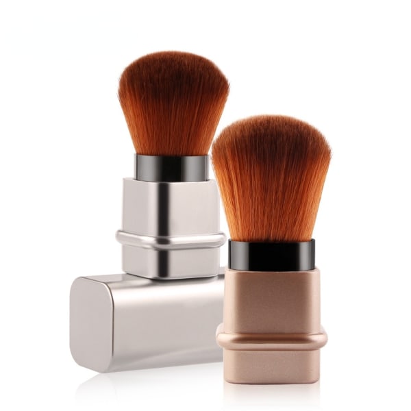 1 Pakke Løse Powder Foundation Makeup Brushes Mini Retractable