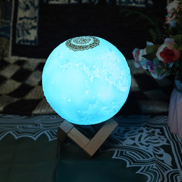 Koraani Bluetooth-yhteensopiva kaiutin Moon Lamp