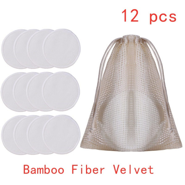 10-Pak Bamboo Fiber Makeup Remover Pads