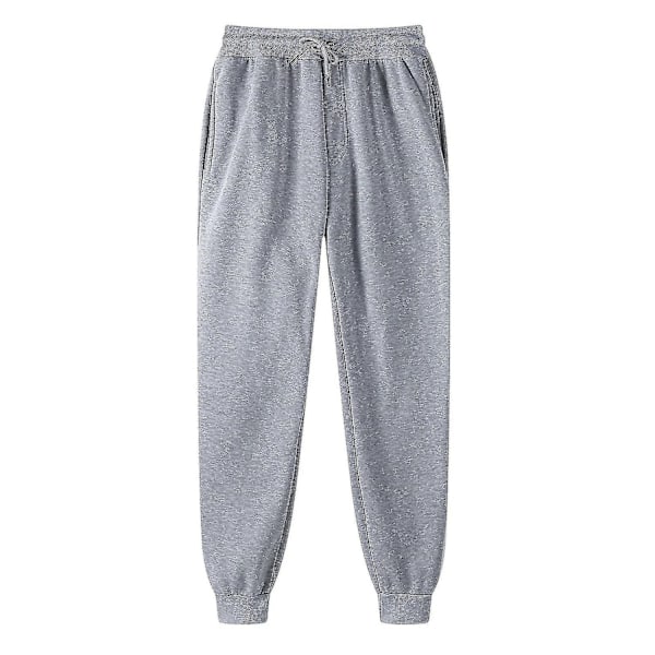 Menn Bukser Joggebukser Hip-hop Bukser Leggings Vatterte Casual Bukser - Perfekt Grå Gray L
