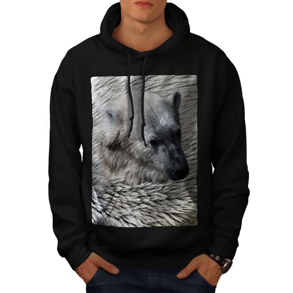 Beast Wild Animal Bear Menn BlackHoodie | Wellcoda CMK Black Small