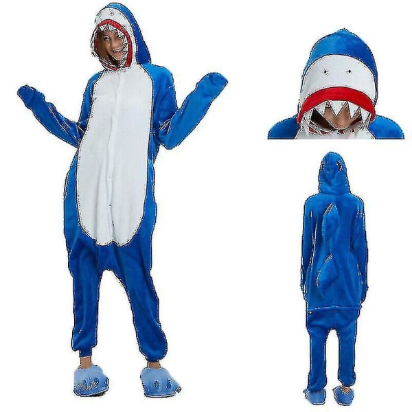 Onesie Jumpsuit Shark Costume A V XL