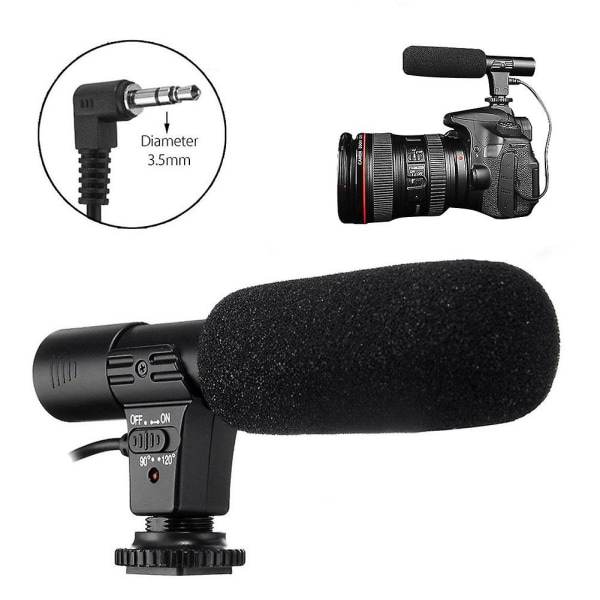 Camera DV stereo recordable microphone