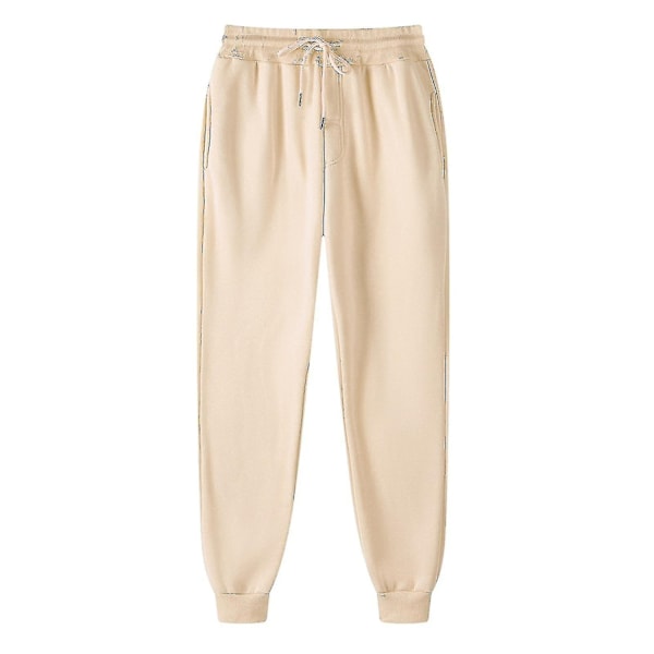 Menn Bukser Joggebukser Hip-hop Bukser Leggings Vatterte Casual Bukser - Perfekt Beige Beige M