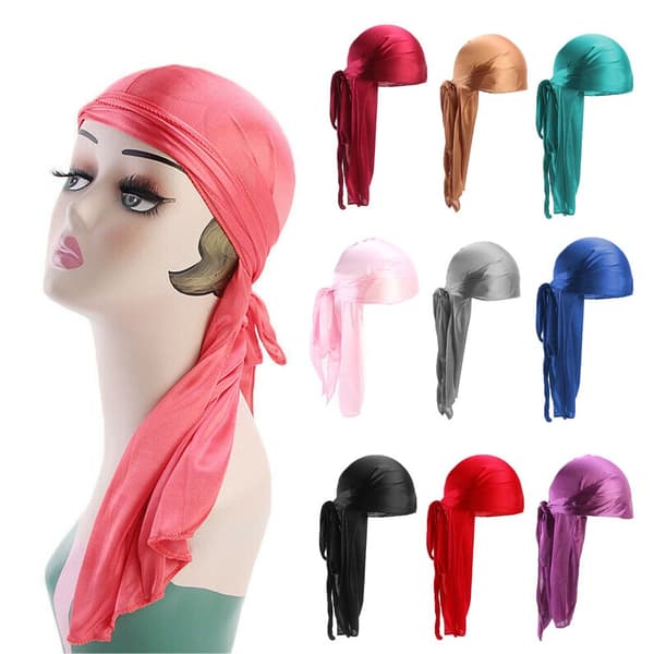 Bandana Silk Durag SORT black