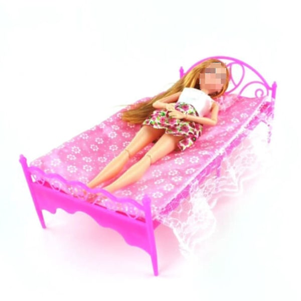 3st Set Möbel Docksäng Sminkbord Sofftillbehör Modernt Bord Kylskåp Garderob För Barbie Möbler Matsal Hem T Z0p6