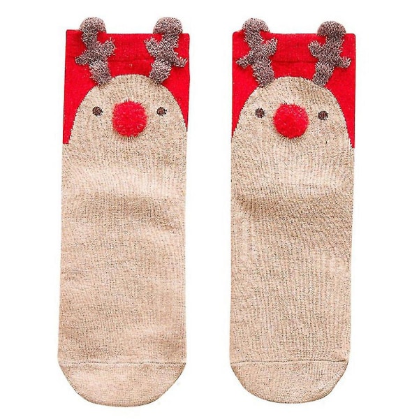 New and fun Christmas party socks B 6 Pairs
