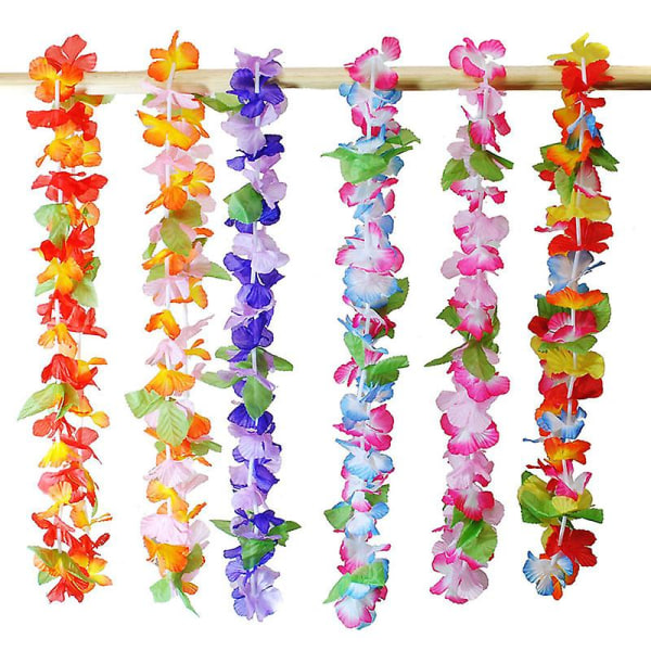 36 stk/sett Tropical Hawaiian Flower Garland Party Halskjeder