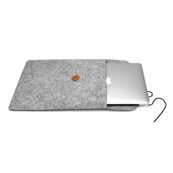 Datorfodral Laptopfodral Sleeve Grå Filt - 14 Tum grå gray