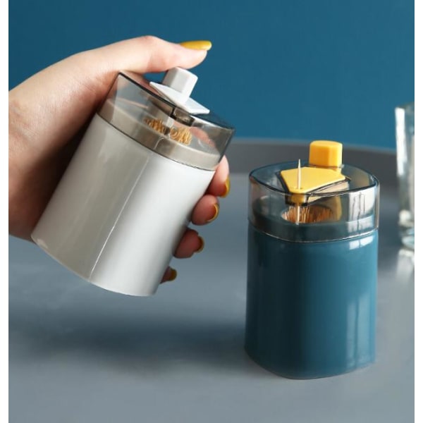 Transparent automatic jar creative toothpick box