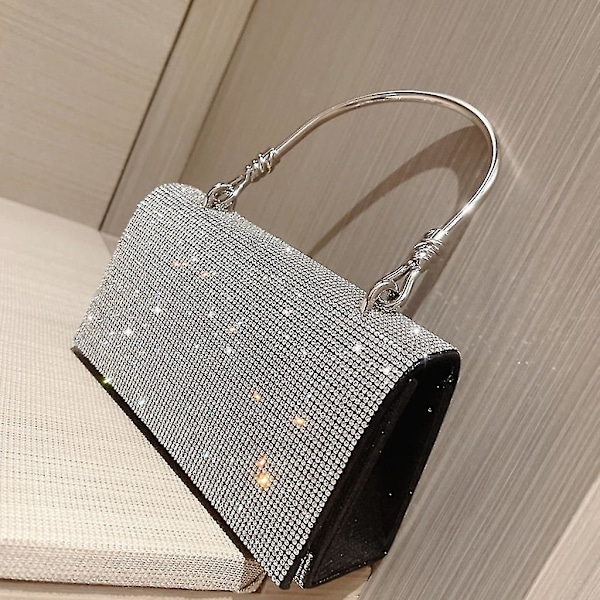 Kvinners Bryllup Clutches Håndveske Dame Kveldveske Glitter Chain Crossbody Bag