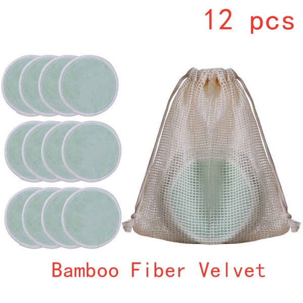 10-Pak Bamboo Fiber Makeup Remover Pads