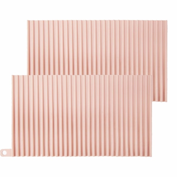 Silikondiskmatta 2-pack Diskmaskin pink