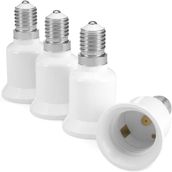 4x Sockeladapter - E14 till E27 Sockelomvandlare