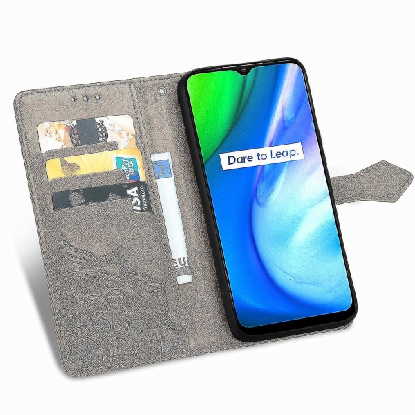 Realme V3 Fodral Läder Magnetic Flip Protection Stötsäker