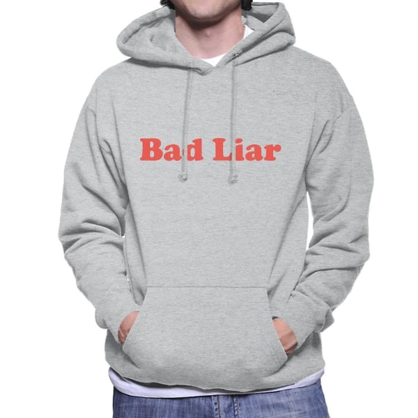 Bad Liar Men's Hooded Sweatshirt CMK Heather Grey Large