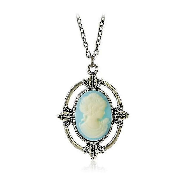 The Vampire Diaries Halskjede Elena Gilbert Halskjede for Kvinner Film Smykker Charm Katherine Klaus Forbes Blå Sten Choker 4