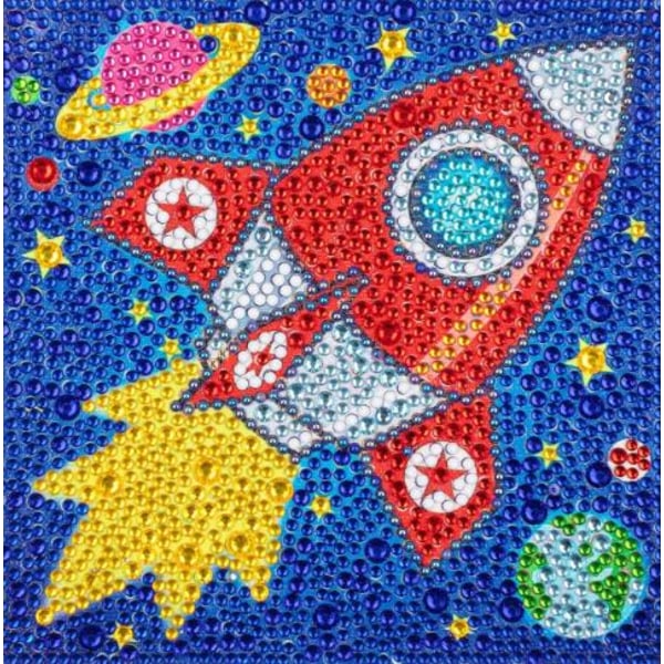 Children's cartoon diamond painting (18*18cm) B