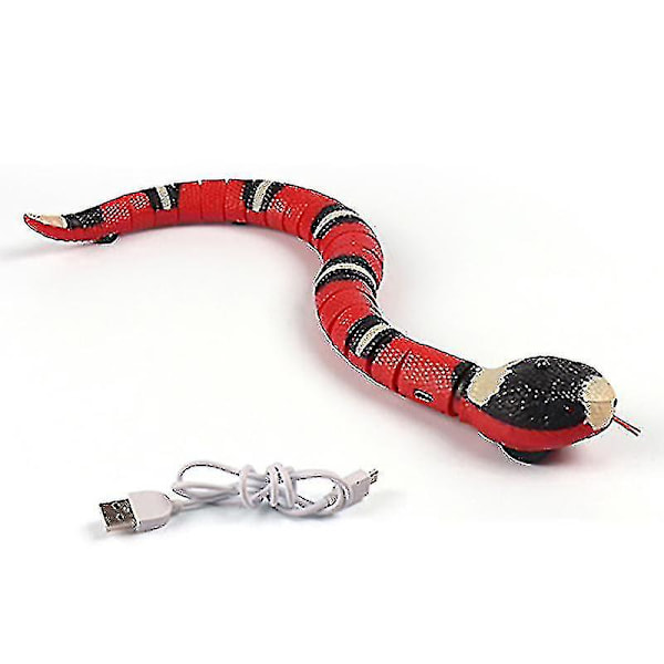 Slangleksak för katt med USB-laddning