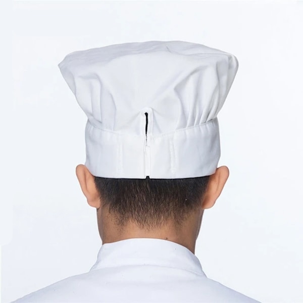 Kokkihattu - Valkoinen kokinhattu White one size