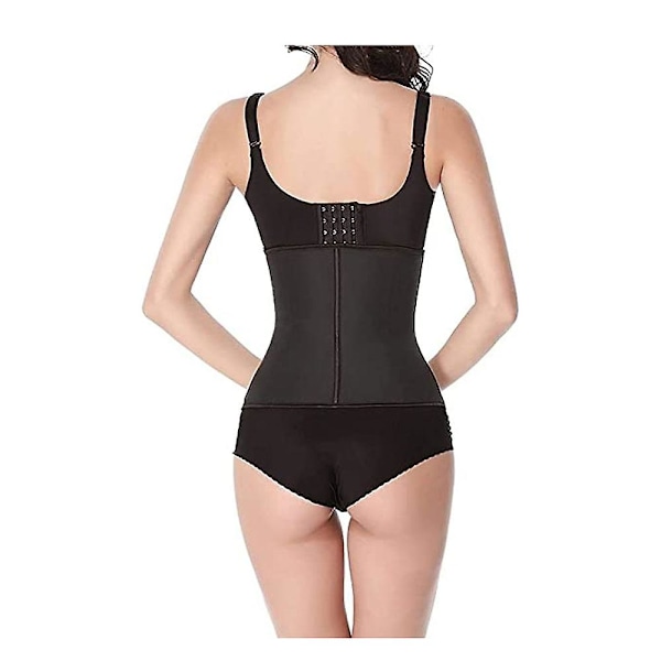 Kvinnors Bustier Latex Slankande Korsett Slankande Midja Cincher för Platt Mage(XXL) xxl