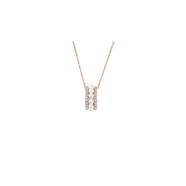 Kvinnor halsband kedja choker hänge smycken pärla s925silver
