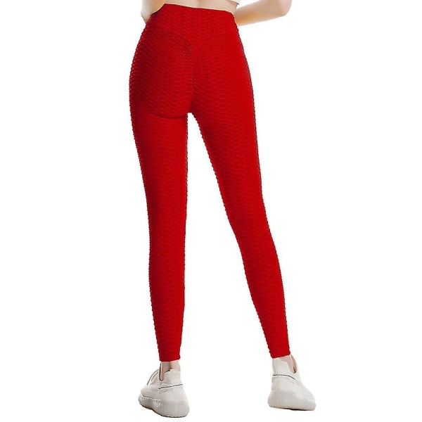 Kvinders højtaljede Super Stretch Leggings Red 2XL