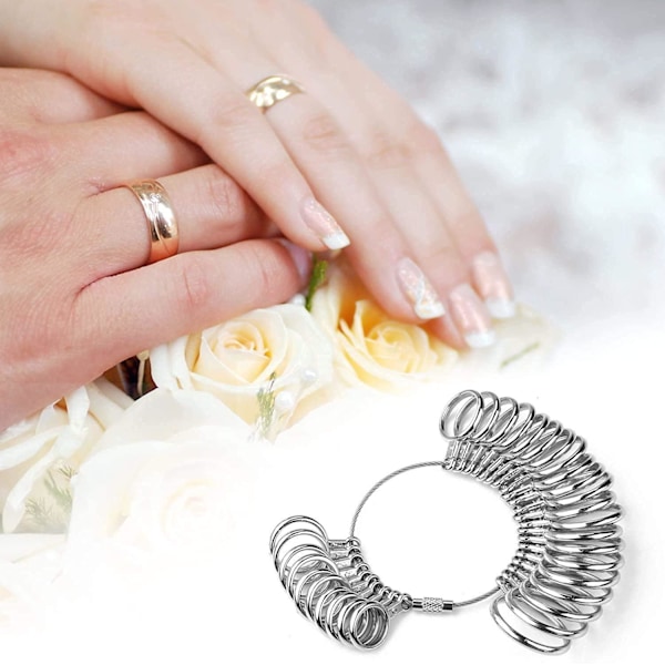 Ringmätare med ringmått och ringstock