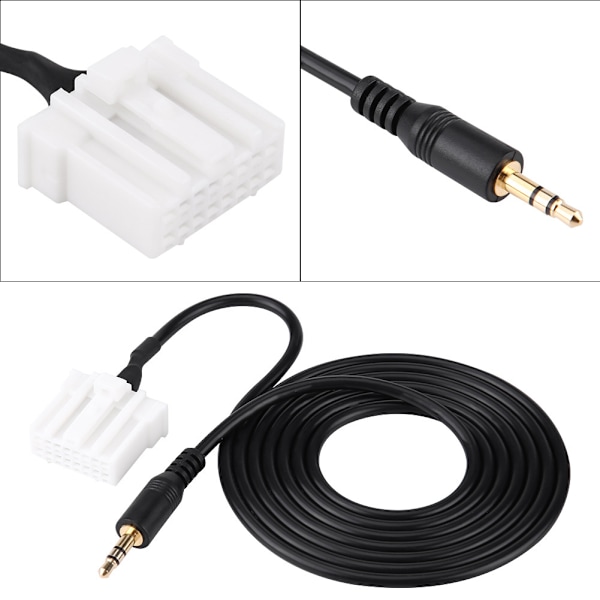 Bilstereo Aux-kabeladapter 3,5 mm Jack CD-gränssnitt för Mazda 2 3 5 6 2006-2013 0.1