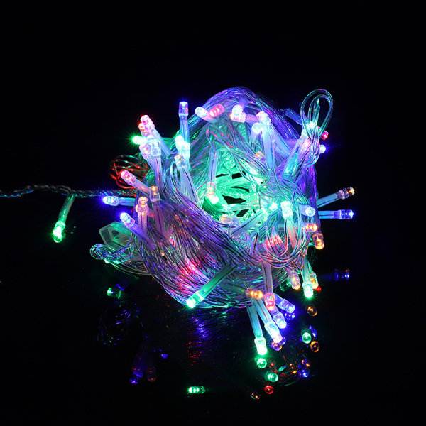 20m 200 Jul Led String Lights Outdoor Fairy Garland Multicolor