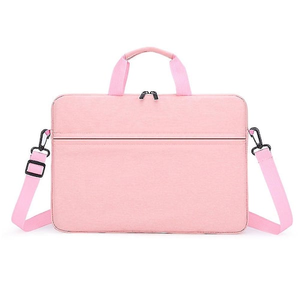 14 tommer taske Computertaske Dokumentmappe, arbejdstaske til rejser Sort pink