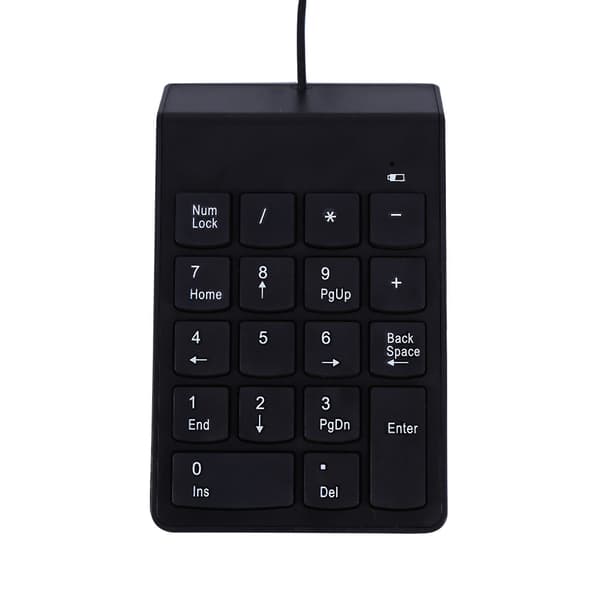 HF Mini USB Numerisk Tastatur med 18 Taster for Laptop og Stasjonær Datamaskin