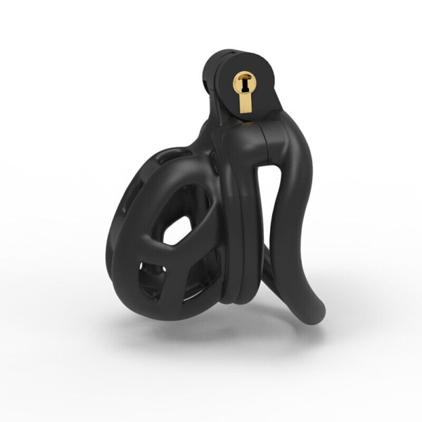 3D-urospuolinen Cobra Resin Chastity Cage -lukkolaitesarja, jossa on 4 S