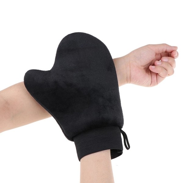 återanvändbara självbrunande handskar