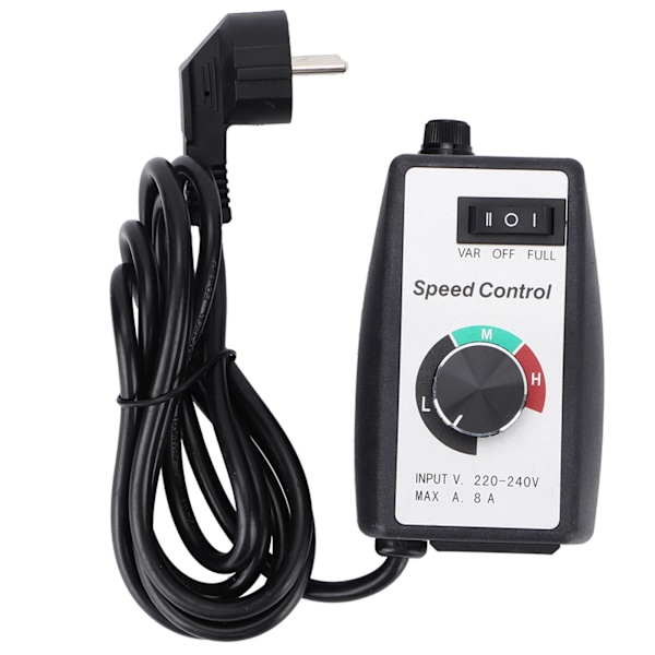 Universal Elektronisk Trinløs Hastighedsregulator Switch Regulator til Motorventilator Luftkanalventilator EU 230V