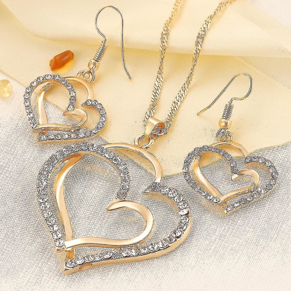 Romantic Wedding Creative Necklace Earrings Set