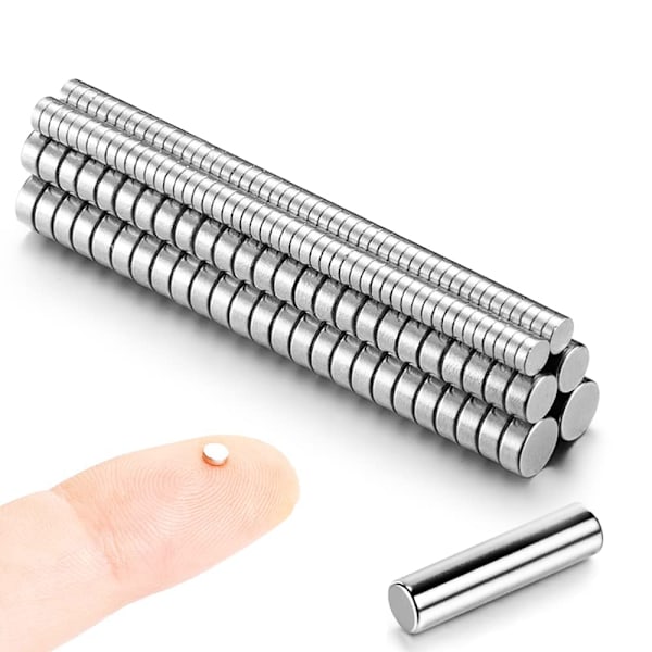 300 kpl magneetteja 3x1mm - Pienet neodyymimagnetit - Harvinaiset maametallimagnetit - Minimagneetit Pienet pyöreät magnetit
