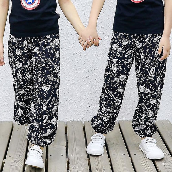 2-12-vuotiaat lapset Hippie Harem Casual Pants Housut CMK Musical Instrument 3-4 Years