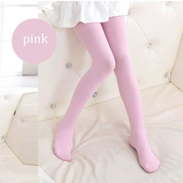 Stretchy dansetights for jenter Komfort Fargerike leggingsbukser Elastiske balletttights for jenter CMK Pink M