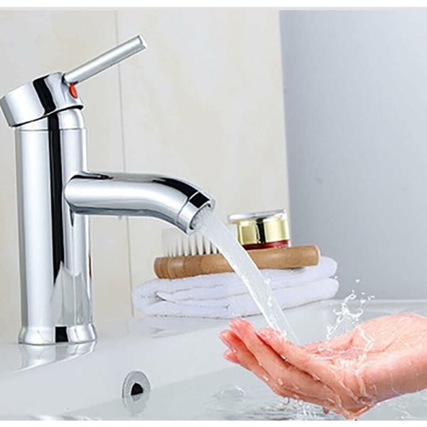 BET Badeværelsesarmatur, hvid håndvaskarmatur, højkvalitets vandhane, badeværelsesarmatur, slidstærk, velegnet til indvendig diameter 32mm-42mm