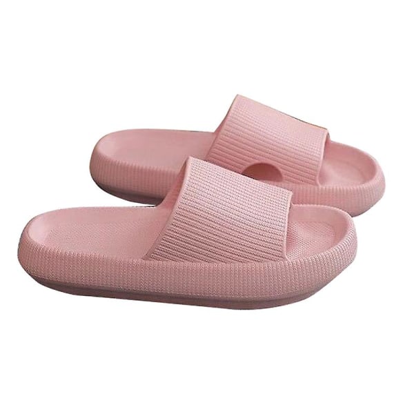 EVA non-slip thick sole super soft slippers Black 42 to 43