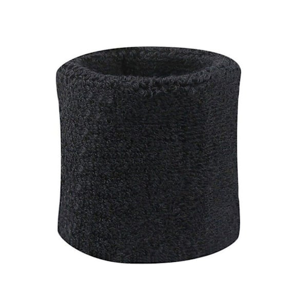 Svedbånd - Håndledsbånd - Korte [8cm] - Dobbeltpakke Sort Black one size