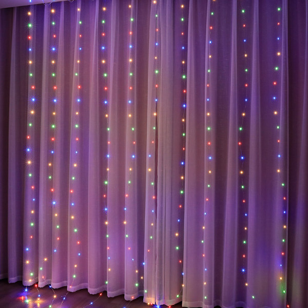 3x3m Usb Festoon String Light Decor Fairy Garland Curtain