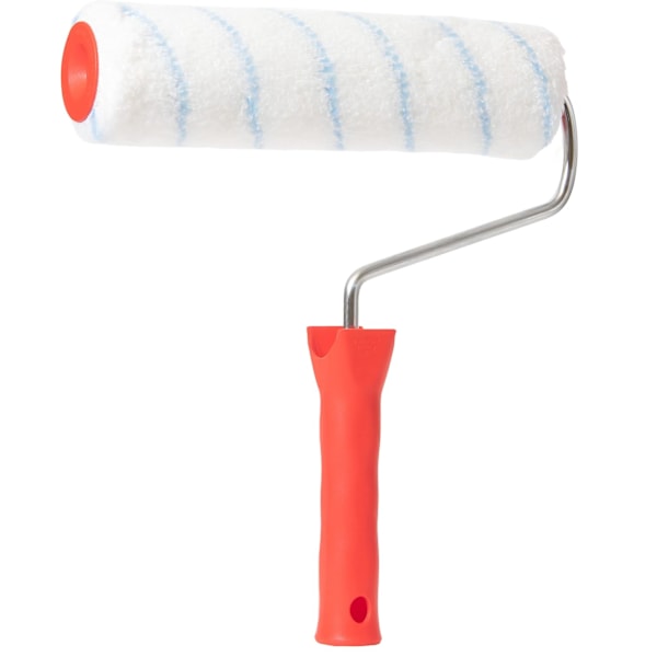 Malerulle 25 cm, 12 mm børster, professionel kvalitet til vægmaling, mineralfarver og dispersioner, til glatte og mellemstore overflader