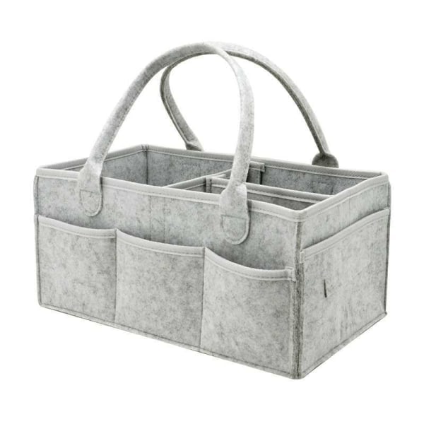 Filtpose for bleier, oppbevaringspose for mamma, reiseoppbevaringspose, oppbevaringspose for hverdagsnødvendigheter, bleievesker grey