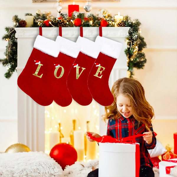 Personalized Christmas Stockings - Festive Ambiance With Precision Large Red I