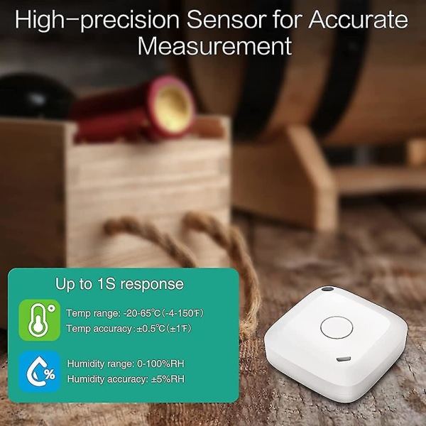 Bluetooth termometer innendørs termo-hygrometer med app