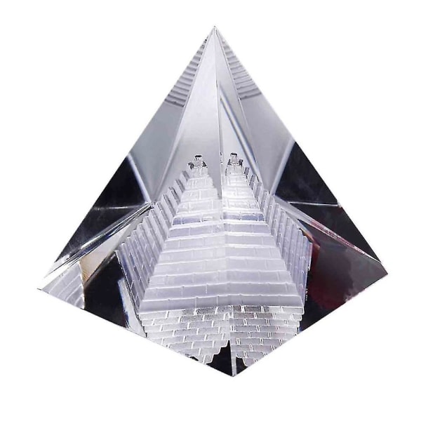 Mode konstgjorda klar K9 kristall pyramid prydnad